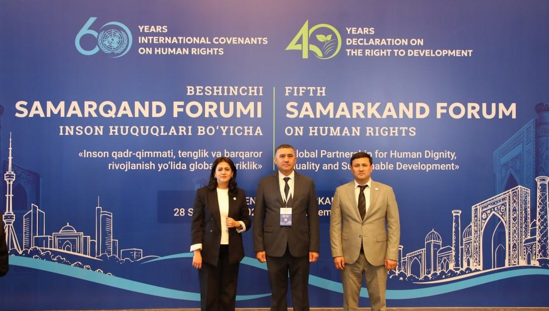 Inson huquqlari bo‘yicha V Samarqand forumi o‘tkazilmoqda