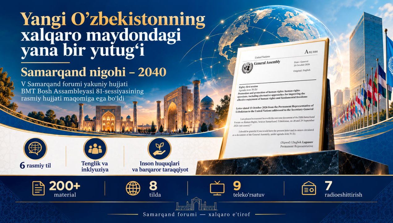 Дух Самаркандского форума находит всё больше поддержки в мире