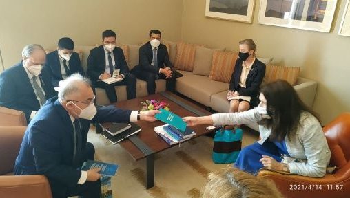 Inson huquqlari bo'yicha milliy markazda YeXHTning amaldagi raisi, Shvetsiya Qirolligi tashqi ishlar vaziri Ann Linde bilan uchrashuv bo'ldi