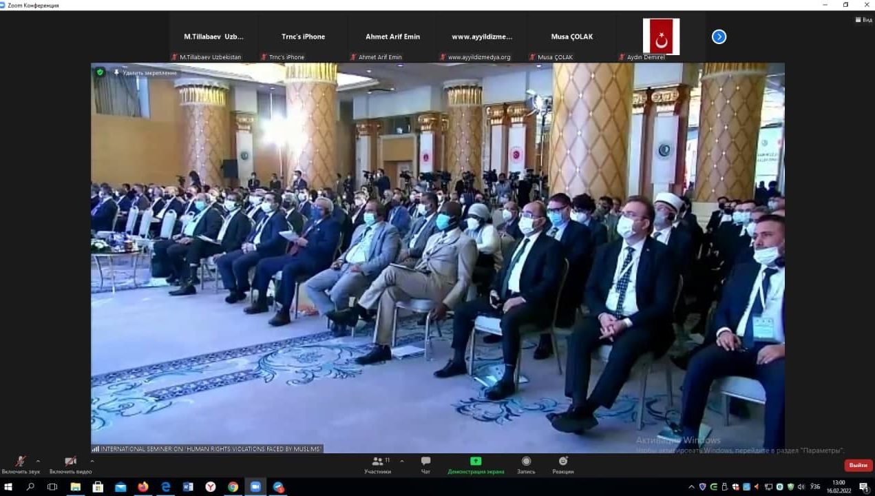Islom hamkorlik tashkiloti inson huquqlarini rivojlantirish bo‘yicha xalqaro seminar o‘tkazmoqda