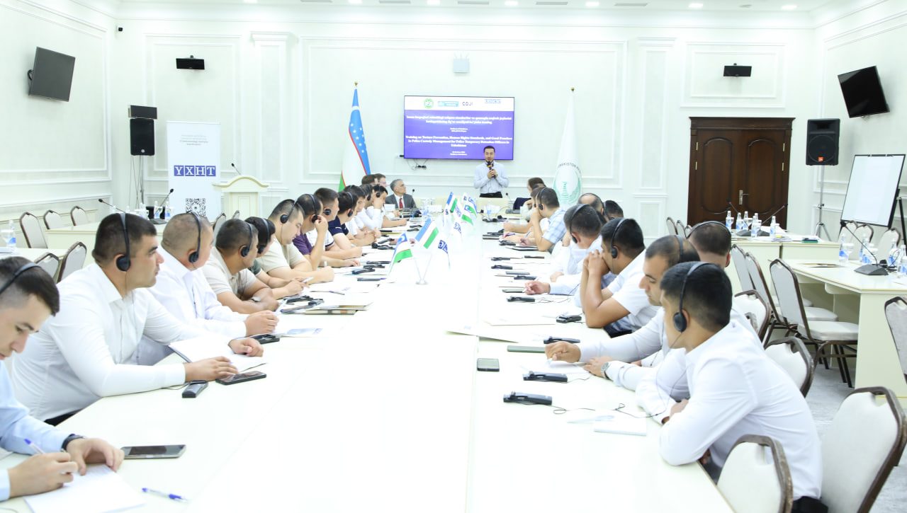Inson huquqlari sohasidagi xalqaro standartlar va qamoqda saqlash joylarini boshqarish: uch kunlik trening
