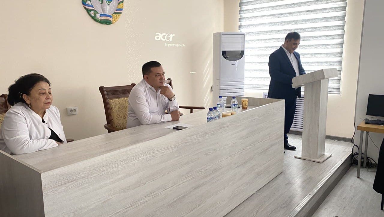 Markaz vakillari shifoxonadagi bayram tadbirida qatnashdi