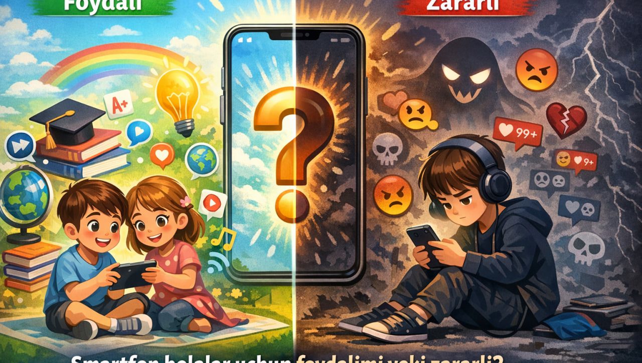 Smartfon – bolalar uchun foydalimi  yoki zararli?