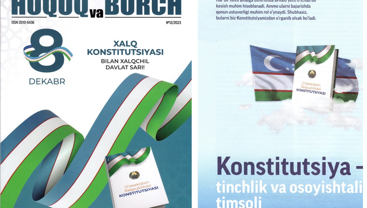 Konstitutsiya – tinchlik va osoyishtalik timsoli