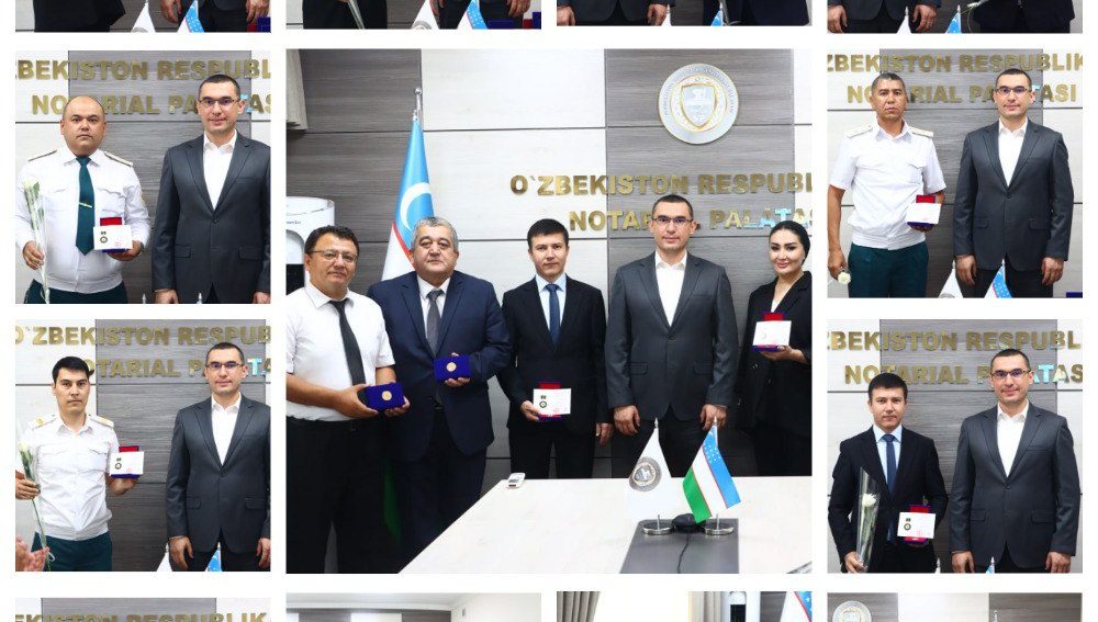 O‘ZBEKISTON NOTARIAL PALATASI HAMKORLARI TAQDIRLANDI