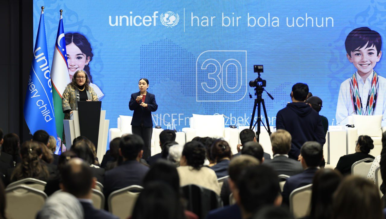 Akmal Saidov O‘zbekiston va YUNISEF hamkorligining 30-yilligiga bag‘ishlangan tantanali tadbirda qatnashdi