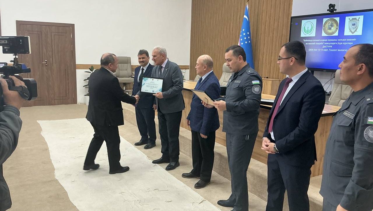 Toshkent viloyatida qiynoqqa qarshi kurashish bo‘yicha o‘quv kursi yakunlandi