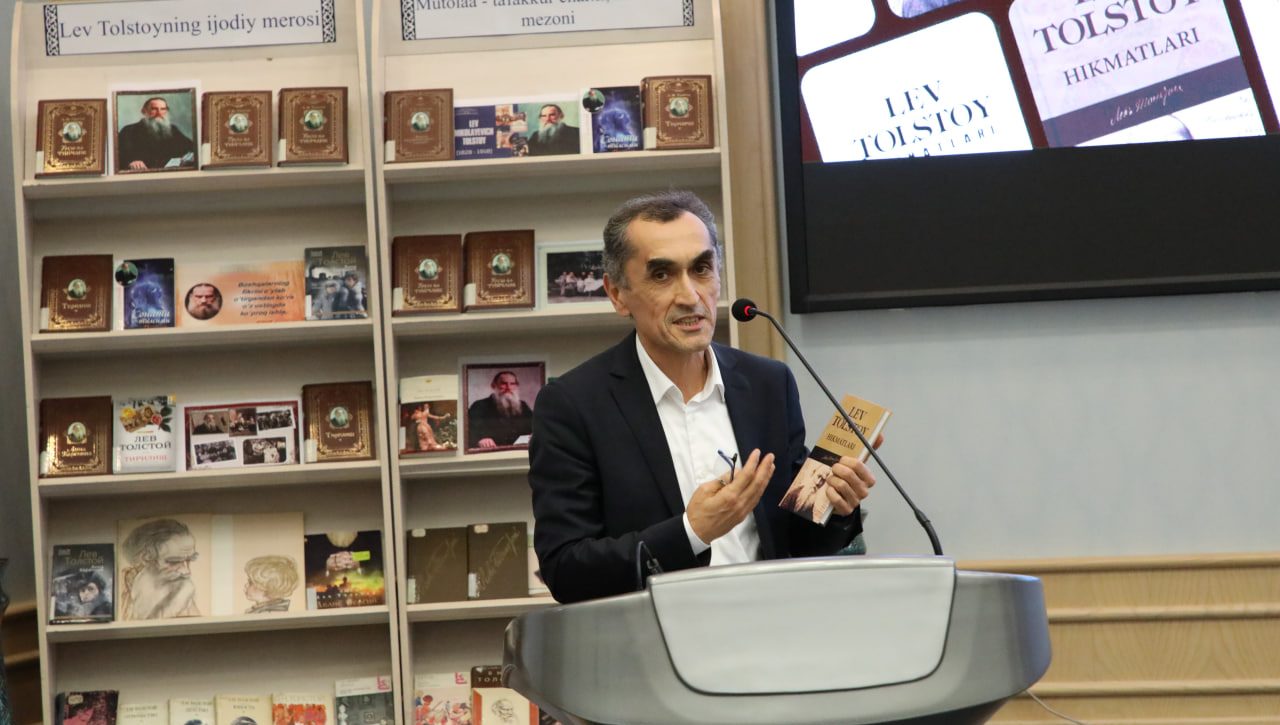“LEV TOLSTOY HIKMATLARI” KITOBI TAQDIMOTI O‘TKAZILDI