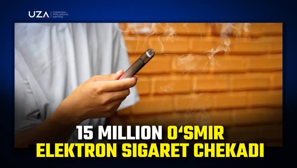 15 million o‘smir elektron sigaret chekadi