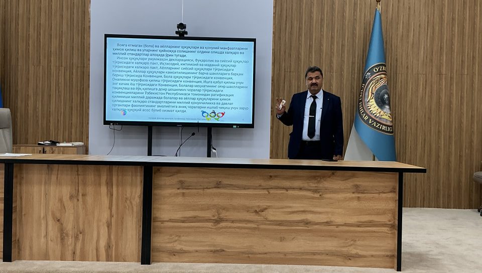 Qiynoqqa qarshi kurashish mavzusidagi o‘quv kursi Toshkent viloyatida o‘tkazilmoqda