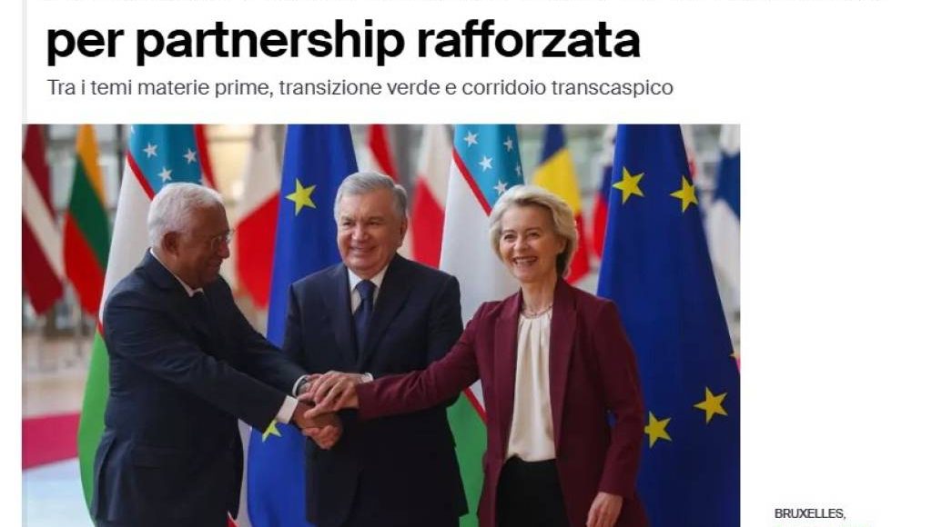 Italiya OAV: Bryusseldagi kelishuv Shavkat Mirziyoyev tashabbuslarining amaliy samarasidir