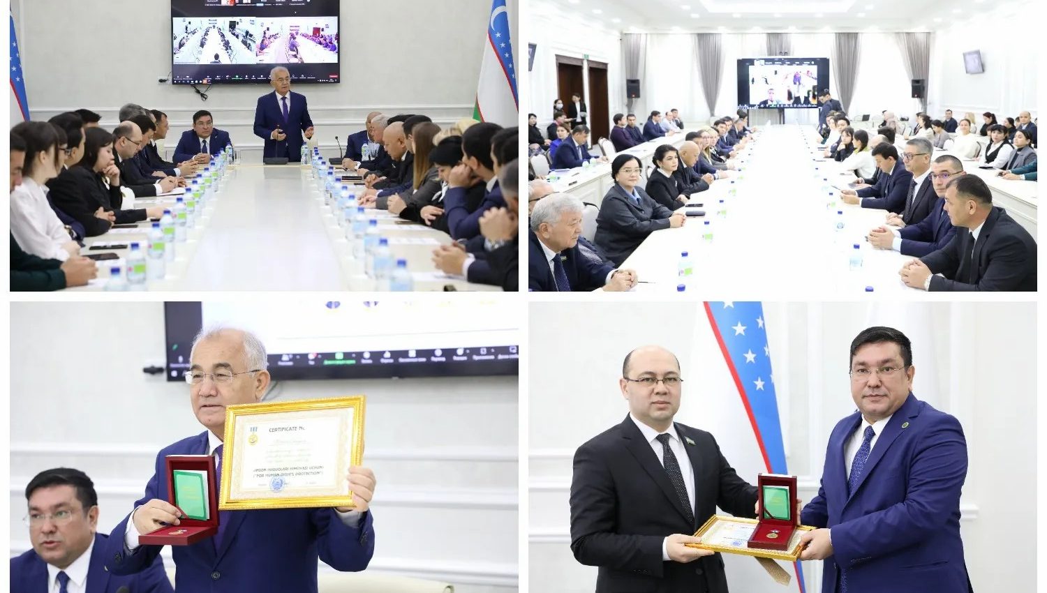 Inson huquqlari bo'yicha Milliy markazda «Inson huquqlari himoyasi uchun» ko'krak nishonining yangi sovrindorlari taqdirlandi