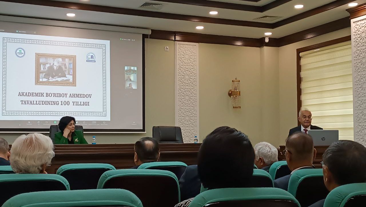 Akademik Bo‘riboy Ahmedovning 100-yilligi munosabati bilan xotira kechasi o‘tkazildi