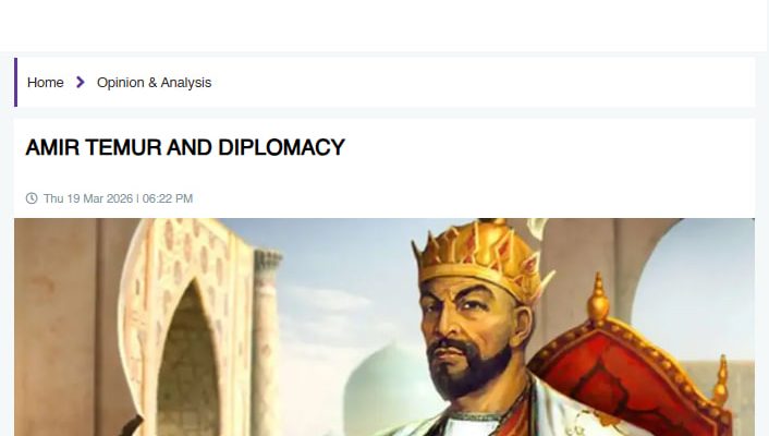 See.news: Amir Temur va diplomatiya