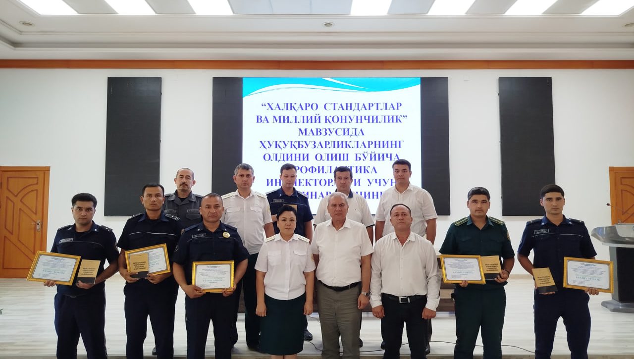 Denovda profilaktika inspektorlari uchun seminar-trening o‘tkazildi