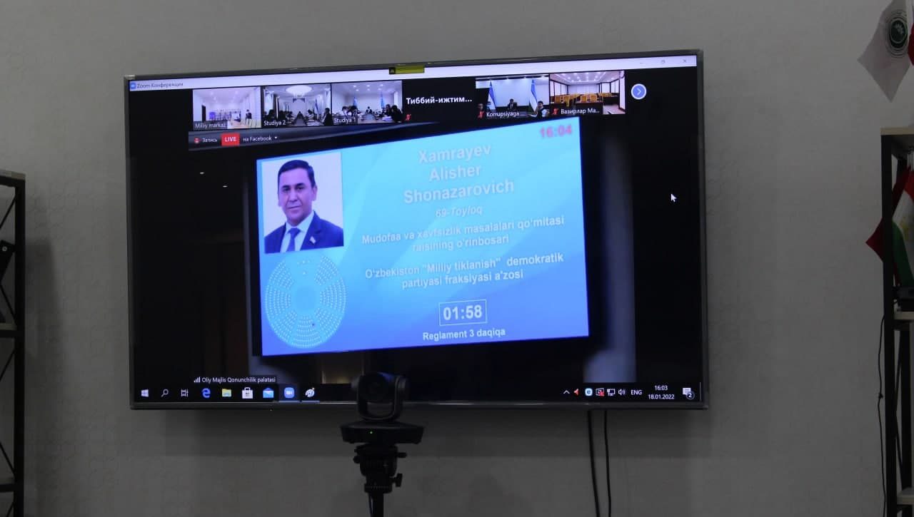 “O‘zbekiston Respublikasining Fuqarolik kodeksiga qiynoqqa solishdan jabrlanganlarga yetkazilgan zararni qoplash tartibini takomillashtirishga qaratilgan qo‘shimchalar kiritish to‘g‘risida”gi qonun loyihasi muhokama qilinmoqda.