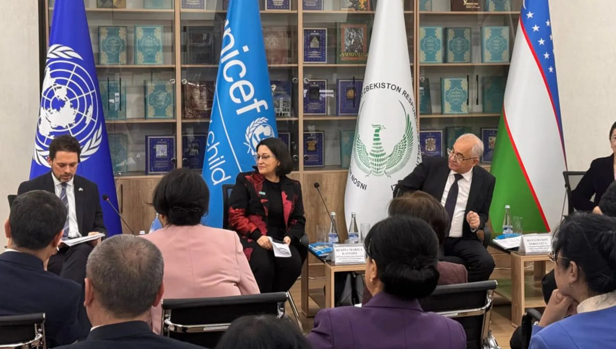 Toshkentda O'zbekistonning bolalar huquqlari sohasidagi xalqaro majburiyatlarini bajarishga oid milliy mexanizmlarga bag'ishlangan seminar bo'lib o'tmoqda