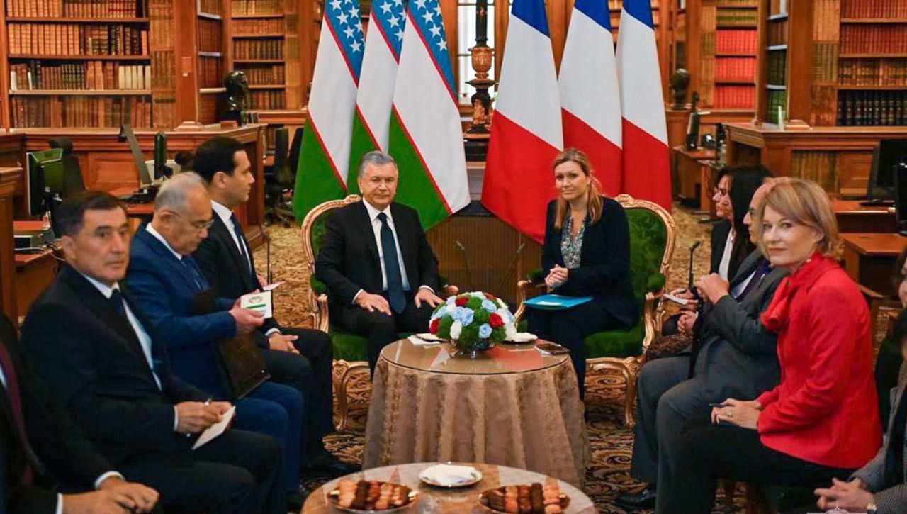 O‘zbekiston Prezidenti va Fransiya Parlamentining quyi palatasi raisi parlamentlararo muloqotni rivojlantirish istiqbollarini muhokama qildilar