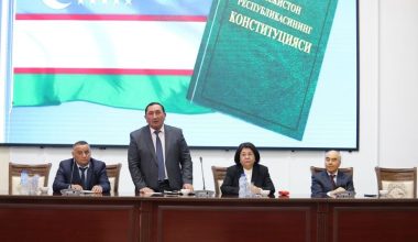 Oliy sud raisining birinchi o‘rinbosari samarqandlik bo‘lg‘usi huquqshunoslar bilan uchrashdi