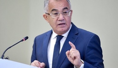 Academician Akmal Saidov on Victory Park in the capital of Uzbekistan