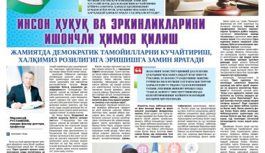 INSON HUQUQ VA ERKINLIKLARINI ISHONCHLI HIMOYA QILISH