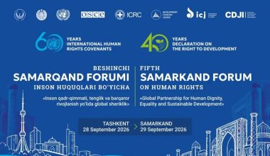 “Samarqand ruhi” – inson qadri uchun global muloqot