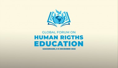 The development of the World Program for Human Rights Education will be discussed at the Samarkand Global Forum