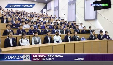 "Inson huquqlari haftaligi" doirasida jinoyat ishlari bo‘yicha Shovot tuman sudi va fuqarolik ishlari bo‘yicha Shovot tumanlararo sudi tomonidan umumta’lim maktabida "Sudya va yoshlar" uchrashuvi o‘tkazildi