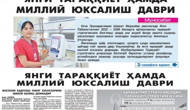 ЯНГИ  ТАРАҚҚИЁТ  ҲАМДА МИЛЛИЙ  ЮКСАЛИШ ДАВРИ