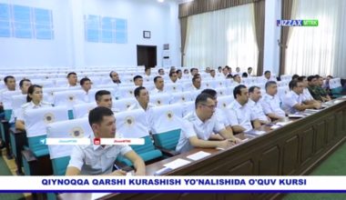 Jizzax viloyati IIBda sayyor o'quv kursi tashkil etildi