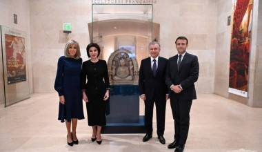 Uzbekistan, France Presidents open the exhibition “The Splendours of Uzbekistan’s Oases. At the Crossroads of Caravan Routes”