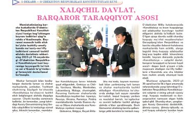 XALQCHIL DAVLAT, BARQAROR TARAQQIYOT ASOSI