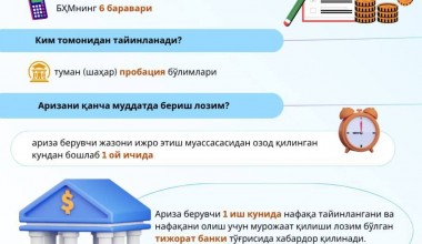 Жазони ижро этиш муассасаларидан озод қилинган шахсларга нафақа тайинлаш тартиби белгиланди