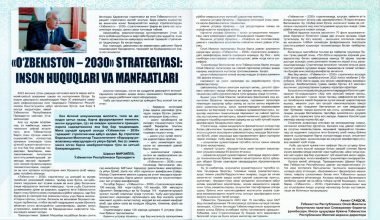 “O‘zbekiston – 2030” strategiyasi va inson huquqlari