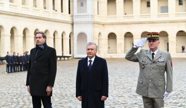 An Official Welcoming Ceremony Takes Place for the President of the Republic of Uzbekistan