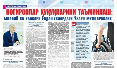 НОГИРОНЛАР ҲУҚУҚЛАРИНИ ТАЪМИНЛАШ: миллий ва халқаро ёндашувлардаги ўзаро муштараклик