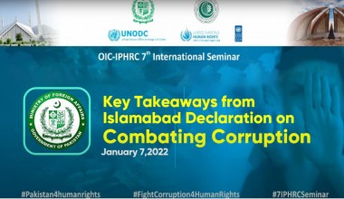 Коррупция ва инсон ҳуқуқлари бўйича Исломобод декларацияси  қабул қилинди