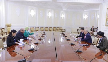 Akmal Saidov meets with the Head of the OSCE/ODIHR mission