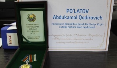 Миллий марказ фахрийлари тақдирланди